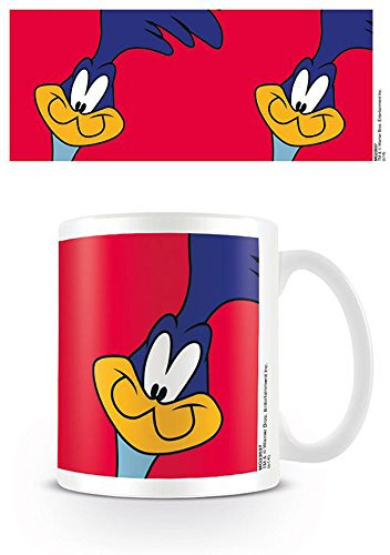 empireposter Looney Tunes - Roadrunner - Keramik Tasse - Größe Ø8,5 H9,5cm + 1 Lizenz Keramik Tasse - Größe Ø8,5 H9,5 cm