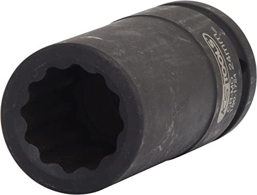KS Tools 150.1724 3/4 12-Kant-Antriebswellen-Kraftstecknuss, lang, 24mm