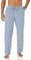 Amazon Essentials Pantaloni da Pigiama in Tessuto vestibilità Dritta con Tasche Uomo, Blu Chiaro Bianco Motivo Scozzese, XL