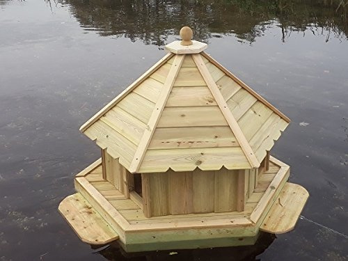 Buttercup Hexagonal Floating Duck House - Large