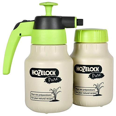 Hozelock - Kit Sprayer Pure 1.25L : Kit for Making and Spraying Homemade Fertilisers and Pesticides, Supplied with Additional Tank, Dosing Device and Recipe Booklet [4204 0000]