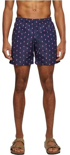 Urban Classics Pattern Swim Shorts, Multicolore (Flamingo 01696), L Homme