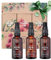 Bionoble Coffret Beauté Femme 3x50ml - Huile de Ricin, Huile d'Argan et Huile de Jojoba Bio - Soins pour le visage, le corps et les cheveux - Coffret Cadeau Femme