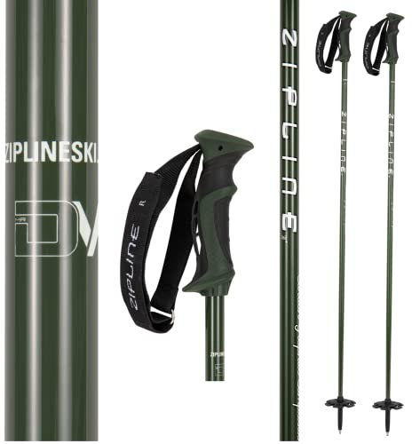 Skistöcke Graphit Carbon Composite Zipline Blurr 16.0, offizieller Lieferant des US-Ski-Teams (Armeegrün, 102 cm)