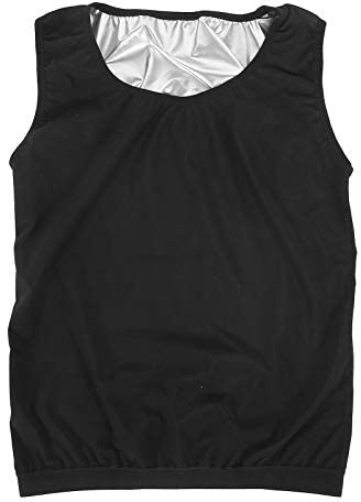 Männer Sauna Schweißweste Neopren Abnehmen Shirt Gewichtsverlust Fatburner für Workout Fitness Gym(4XL/5XL)