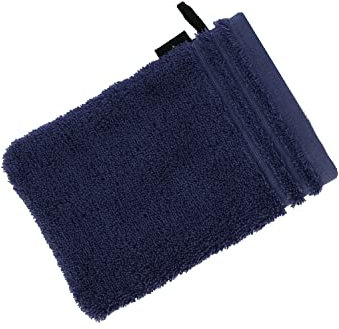 Vossen Calypso Feeling Waschhandschuh 22 x 16 cm Marine blau