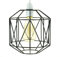 GMUK Home & Garden Products Retro Design Light Shade-Metal Wire Basket Cage Lamp Shade-Ceiling Pendant Light Shade – Wire Cage Lamp Shade-Vintage Industrial Style-Metal Lamp Shade-Easy Fit-Black