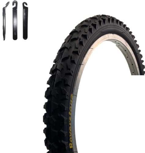 1 x Roverstone A109 20 Fahrradreifen Fahrradmantel Schwarz 57-406 (20 x 2,125) inkl. Reifenheber