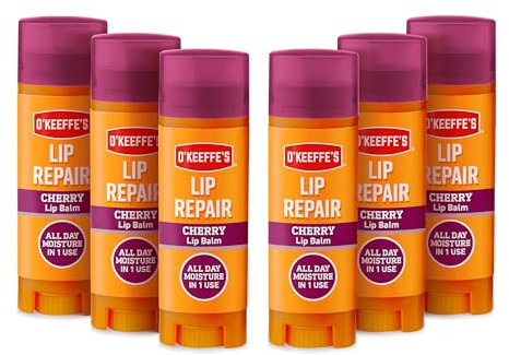 O'Keeffe's Lip Repair Cherry Lippenbalsam, 4,2 g, 6 Stück