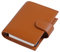Moterm Pocket Regular Ringe Planer - Echtes Leder Binder Organizer (Kiesel-Gebranntes orange, 19mm Ring)