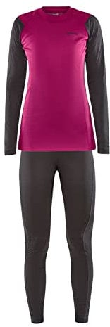 Craft Damen Core Warm Baselayer Set, roxo-Granite, XL