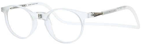 DIDINSKY Faraday Lesebrille mit Magnet und Filter gegen Blaulicht, graduierte Lesebrille, für Damen und Herren, mit entspiegelten Gläsern (Smoke, 1.5, x, ROUND)
