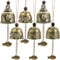 Peohud 6 Stück Fengshui Glocke,Vintage Windglocke, Glücksbringer Windspiel, Glücksdrache Fisch Buddha Hängende Glocke für Haus Garten Terrasse Auto Türklingel oder Dekoration