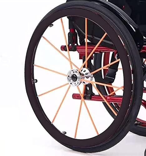 JKLAND Rollstuhlabdeckung 24 Zoll/22 Zoll Rollstuhl-Schiebefelgenabdeckungen 1 Paar rutschfeste, verschleißfeste Handschiebeabdeckung Rollstuhl-Hinterrad-Rollstuhlzubehör (Color : 006, Größe : 24in)