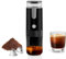 HURRISE Coffee Maker for Outdoor Parties Travel, Portable Coffee Machine Compatible for Capsules Ground Coffee Handheld Coffee Maker Manually Operated for Camping Hiking