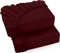 Utopia Bedding - 2er Set Spannbettlaken 90x200cm - Burgunderrot - Gebürstete Mikrofaser Spannbetttuch - 35 cm Tiefe Tasche