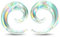 Longbeauty 1 Paar Glas Dehn Spirale Ohr Dehnstab Dehnungsstab Dehnschnecke Dehnsichel Piercing Tapers Expander Plug Tunnel Ohrstecker, Stil A, 6mm