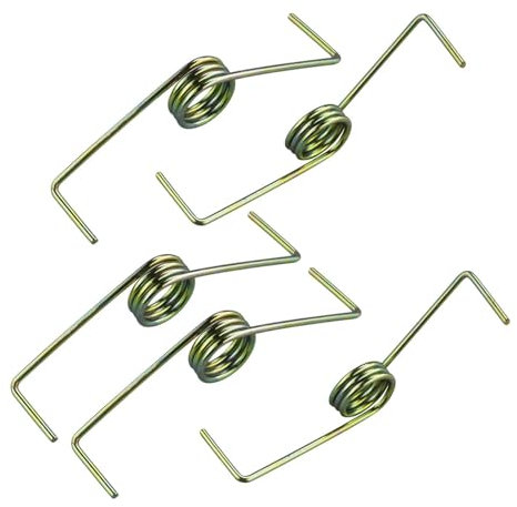 Lot de 5 pièces Sourcing map Ressort de tension en métal Bronze Ton Acier Ressort de compression Sécateur Accessoires Outil Cric Poignée hydraulique Épaississement Ressort de torsion Pièces de