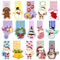 Weihnachten Lesezeichen, 30 Stück Magnetische Lesezeichen Kinder,Bunt Lesezeichen mit Weihnachten Muster, Magnet Seitenmarker Clips Bookmark,Lesezeichen Personalisiert Mitgebsel für Schüler Lehrer(C)