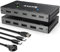 Switch KVM USB-C per computer 2 Tipo C, KCEVE KVM Type-C Switcher Supporta 4K @ 60Hz, condividere tastiera, mouse e monitor, supporta la ricarica rapida PD da 87 W
