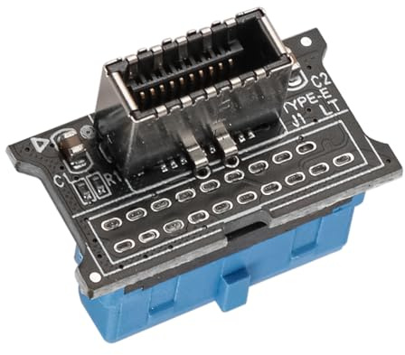 ieron USB3.0 Frontmontiert 19PIN auf 3.2 TYPE-C vorne montiert 9-polig auf TYPE-E 20-poliger Adapter Frontblende Adapter Unterstützungssystem – WINXP/7/8/10 32/64 bit/MAC/Linux