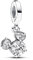 HAEPIAR S925 Sterling Silver Pendant Dangle Beads Charms für Armbänder und Halsketten Sparkling Mouse Bow für Frauen Mädchen Freunde
