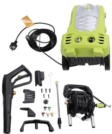 Idropulitrice Ad Alta Pressione, Macchina per Autolavaggio, Idropulitrice Professionale per Lavaggio Auto, Uso Domestico, Pulizia del Patio (Norma europea 250V)
