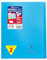 Clairefontaine 984402AMZC Un lot de 2 Cahiers Agrafés Koverbook 24x32 cm - 48 Pages Grands Carreaux 90 g - Couverture Polypro - Couleur : Bleu
