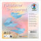 Ursus 2536131 - Faltblätter Transparent Hellblau, 42 g/m², 100 Faltblätter 14 x 14 cm, durchgefärbt