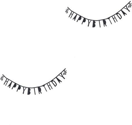 Ciieeo 2stücke Happy Birthday Banner Hochwertigem Filz Partydekoration Für Geburtstagsfeiern Fotorequisiten Und Garlande Für Erwachsene Kleine Gräser