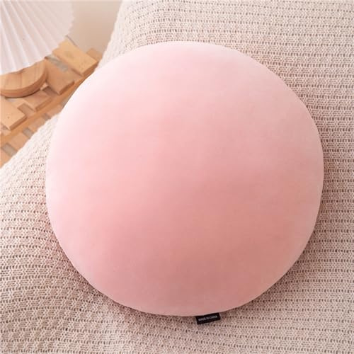 Ueiwffzo Kissen Rund Ballkissen Sofakissen Dekokissen Plüschtier Kissenfüllung Zierkissen, Kuschelkissen Flauschig Kuscheltier für Wohndekoration (Rosa)