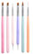 Set de 6 Pinceaux Nail Art, Professionnels Brosses de Ongle Art, Pinceau pour le Gel de Construction, Pinceaux de Pointillés pour l'extension des Ongles, Pinceaux Multifonctionnels pour DIY Nail