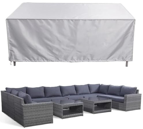 Guying Art Abdeckung für Bank 2/3/4 Sitzer,170x120x85cm(LxWxH) 420D Oxford Gewebe Abdeckung für Gartensofa,Wasserdicht,Winddicht,UV-beständig Outdoor Sofa Abdeckung Winddicht
