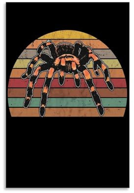 TNERPAR Tarantula Vintage Spider Poster Dekorative Malerei Leinwand Wandkunst Wohnzimmer Poster Schlafzimmer Malerei,Wandkunst Bilddruck Moderne Familienzimmer Dekor 12x18inch(30x45cm)