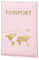 ILIYAH Custodia Passaporto Italiano Porta Documenti da Viaggio Donna & Uomo Portafoglio Passaporto Passaporto Cover(Rosa)