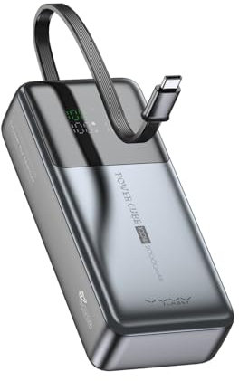 vyvylabs 20000mAh Power Bank mit PD 100W Schnellladung und LED-Taschenlampe, 2 Ports Power Station Battery Pack für iPhoneSeries, Samsung, MacBook, Dell, ipad,etc