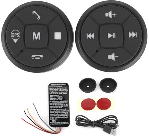 Mando a distancia universal para el volante del coche, botón de volumen, GPS, controlador inalámbrico