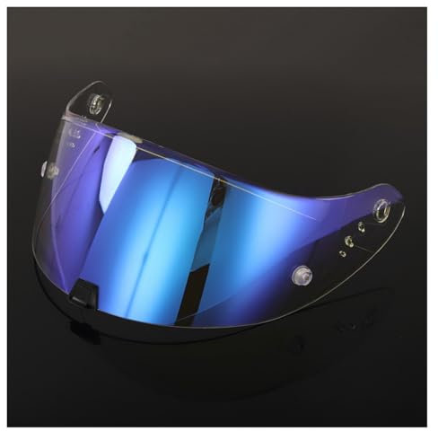 YUMIRRO W Adatto for Casco EXO Scorpion R1/1400/520 Lente for Casco Giorno E Notte Lente Universale Antipolvere E Antivento Y(Blue)