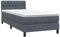 vidaXL Boxspringbett mit Matratze Dunkelgrau 90x220 cm Samt, Bett, Bett mit Stauraum, Möbel Schlafzimmer, Betten, Bett mit Bettkasten