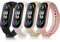 Oumida 4 PCS Bracelets pour Mi Band 5/ Mi Band 6/6 NFC/Amazfit Band 5, Bracelet en Silicone Souple pour Xiaomi Mi Band 5/ Xiaomi Mi Band 6/6 NFC, Bracelets pour Hommes et Femmes (CPack)