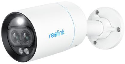 Reolink P330M P330M 8MP/4K Dual-Objektiv Outdoor Bullet POE IP Kamera mit Spotlight Plug&Play / Erweiterte Erkennung / Zeitraffer [P330M]
