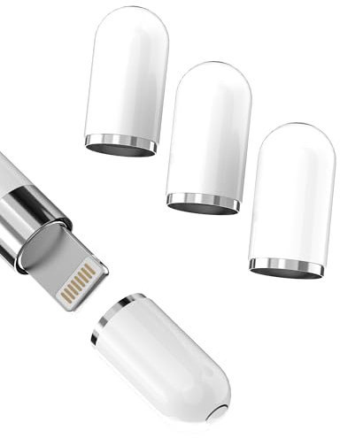 For Apple Pencil Replacement Cover (4 Pack) 1st Generation Cover Adapter for iPad Adapter 2nd Generation Pen MFI Certified for iPhone Stylus Cover Replacement for Apple Accessories