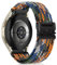 SeNool 20mm Nylon Cinturino per Samsung Galaxy Watch 7/6 / 5/4 40mm, 44mm, Intrecciato Ricambio Elastica Regolabile Cinturini per Samsung Galaxy Watch FE/Watch 6 Classic 43mm, 47mm - Arcobaleno