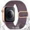 IMIVIO Sport Band Kompatibel mit Apple Watch Armband 42mm 40mm 41mm 38mm Damen Herren, Schmutzabweisend Nylon Elastisch Loop für iWatch Series 10 9 8 7 6 5 4 3 SE Ultra 2 1, Rauchviolett