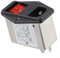 ZiStarlilife CW2B-T CW2C-T Presa IEC Filtro di alimentazione con interruttore di sicurezza luce Soppressore di rumore per apparecchiature di comunicazione Attrezzature meccaniche 3A 6A 10A (CW2C-6A-T)