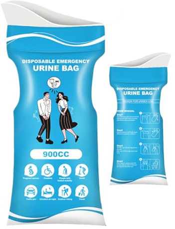 Urinschalen | 900ml tragbare Reise Urinal Brechsäcke - hygienische Toilettenlösung Töpfchenpflegeprodukte für Roadtrip Schwangere Erwachsene Kinder Frauen Patienten