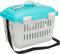 Trixie 3979 Transportbox Midi-Capri, XS: 44 × 33 × 32 cm, dunkelgrau/hellblau