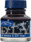 Winsor & Newton 1111034 Kalligraphie Tuschen (für Füllfederhalter oder Schreibfedern, untereinander mischbar, lichtecht, beständige Farbe) 30 ml Flasche blauschwarz