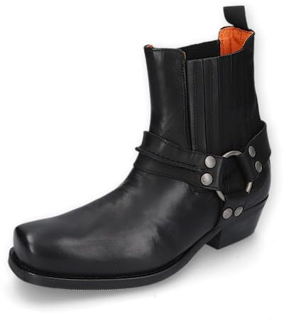 Dockers by Gerli Herren Ankle Boots, Männer Boots,Stiefel,Kurzstiefel,Booties,Nieten,schwarz,40 EU