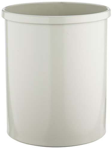 V-Part Papierkorb aus Metall, 15 Liter, weiß | Stahl, rund, Volumen 15 l, HxØ 309 x 255 mm, weiß